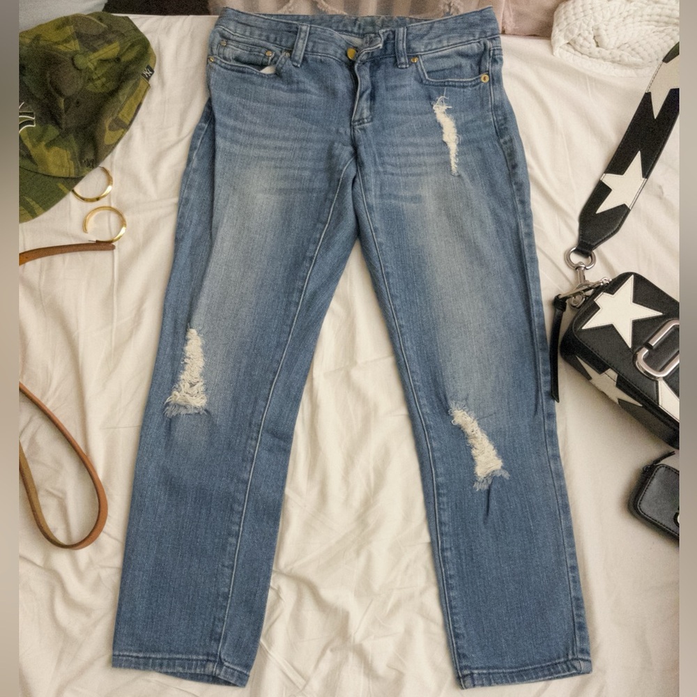Michael Kors Denim Jeans with Gold Button